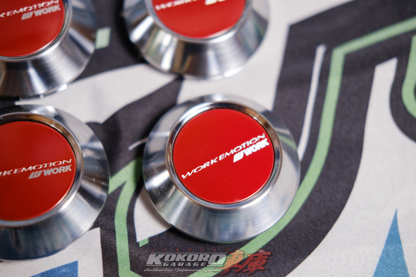 Authentic Work Emotion High Type Center Caps - Used