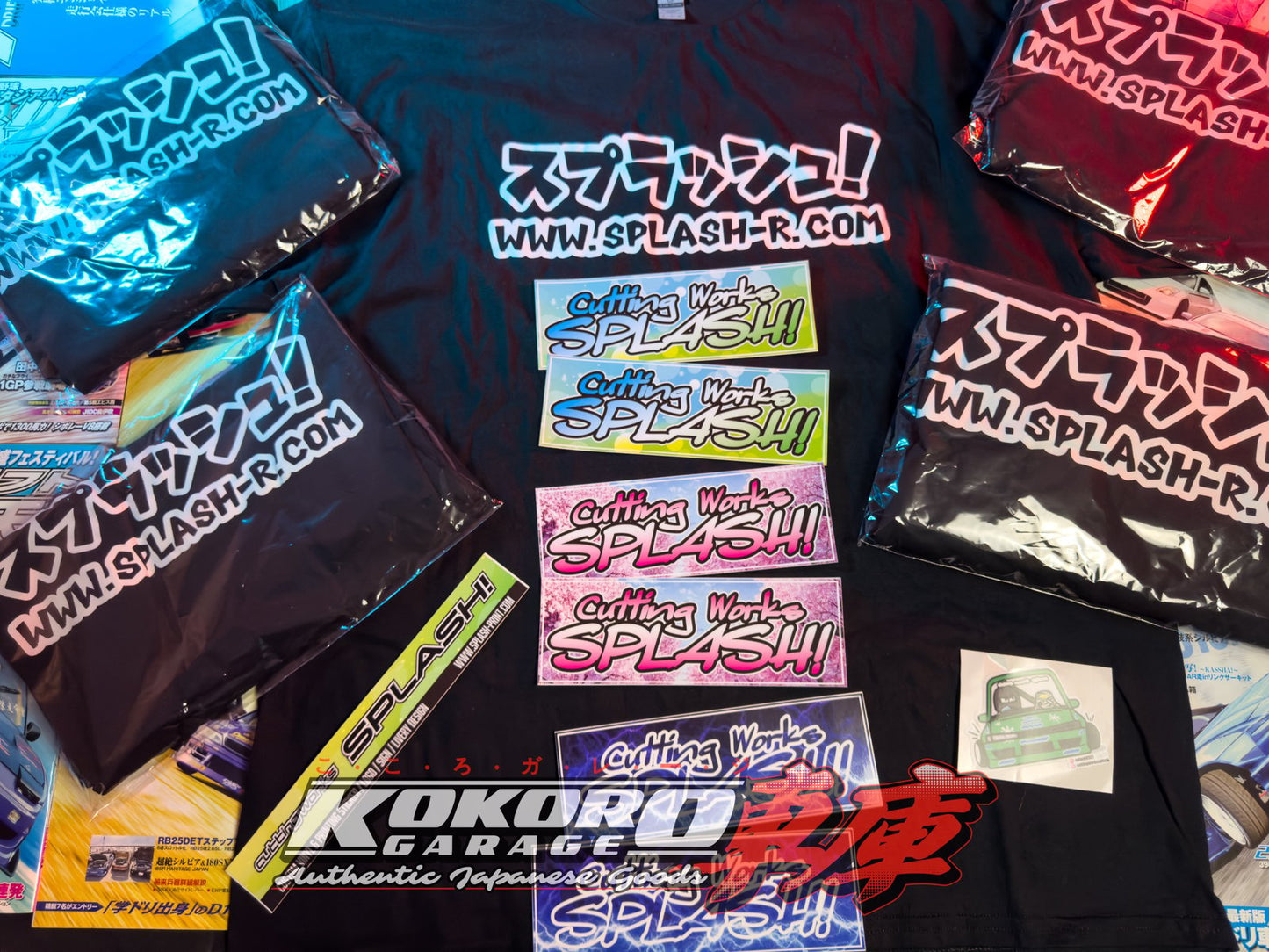 Cutting Works Splash Katakana T-Shirt