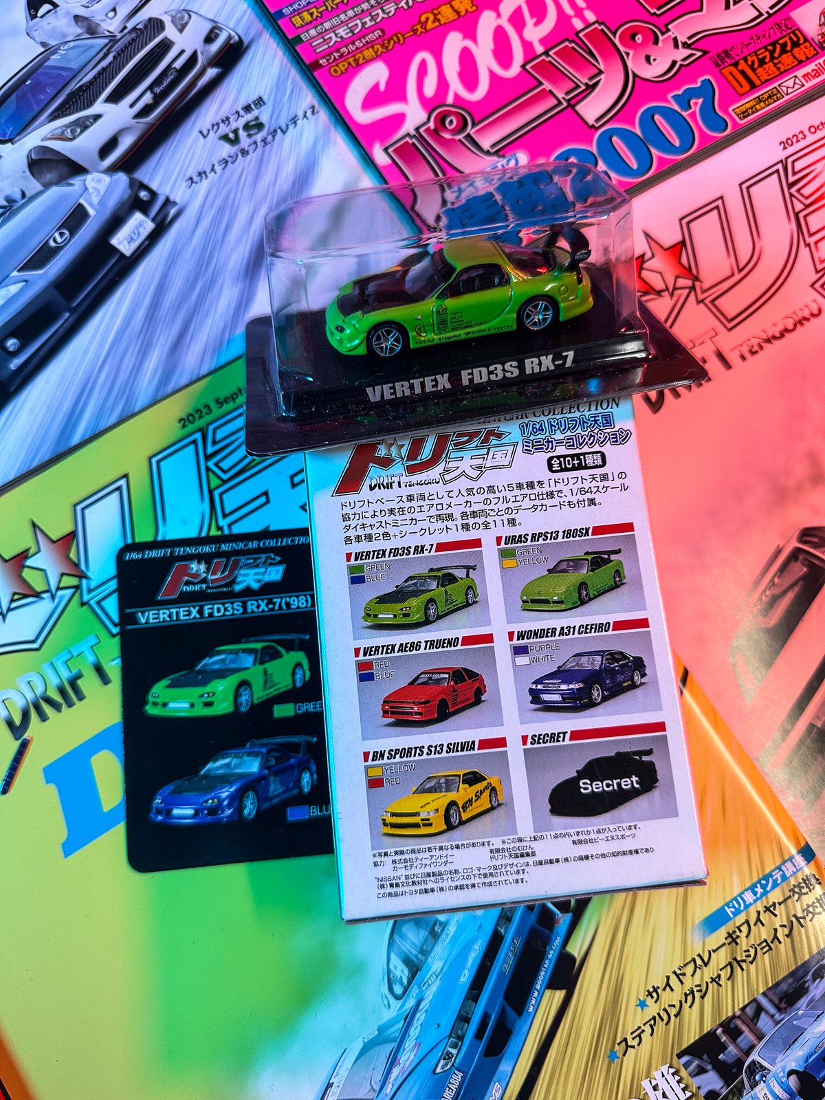 Drift Tengoku - Vertex Mazda RX7 FD3S - 1/64 Diecast