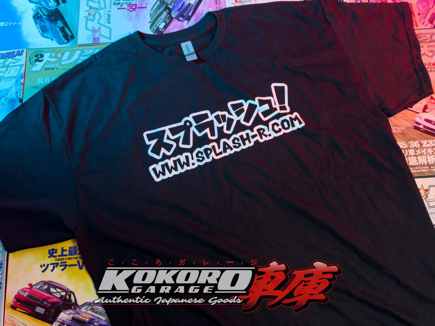 Cutting Works Splash Katakana T-Shirt